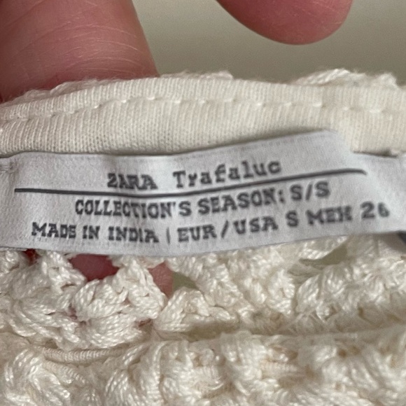 Zara White Knit Dress - Picture 4 of 6